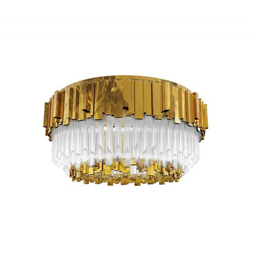 アールデコシャンデリア - IQ2146 EMPIRE PLAFOND - Alan Mizrahi Lighting - ガラス製