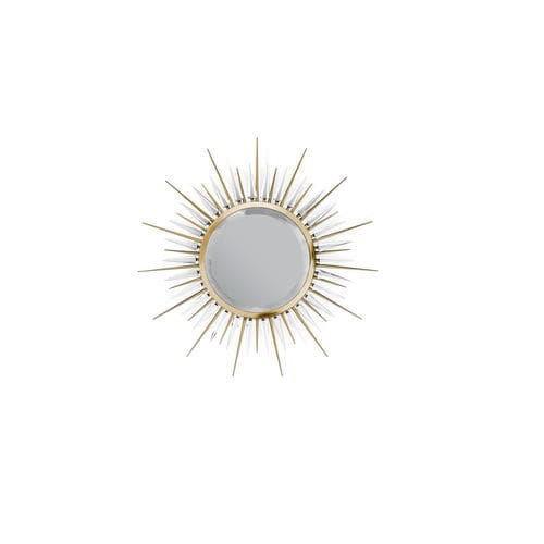 壁かけ式鏡 - EXPLOSION - LUXXU MODERN DESIGN & LIVING - 現代風 / 円形 / 真ちゅう製