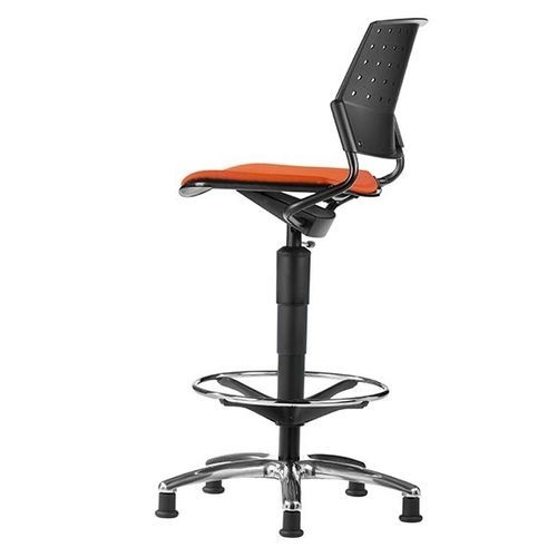 現代風デスク用スツール - DELFI BRIO/NET - TALIN SRL - 革製 / メッシュ / 金属脚