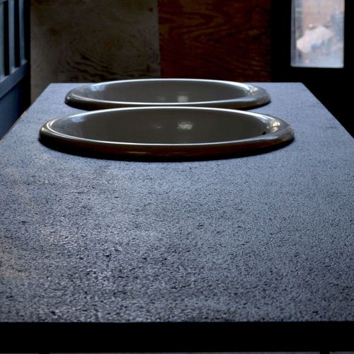 溶岩石カウンタ－トップ - BASALTIC - Ceramiche Militello art & design S.R.L - キッチン用 / バスルーム用 / グレー
