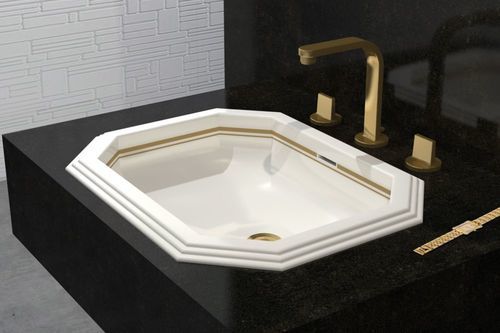 組み込み型洗面器 - ZENITH 2 - WATERGAME COMPANY - 複合材 / カスタマイズ可能 / 八角形