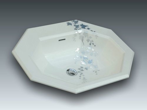 組み込み型洗面器 - GENOVA 3 - WATERGAME COMPANY - 複合材 / カスタマイズ可能 / マット仕上げ