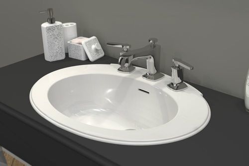 組み込み型洗面器 - ATHENA 2 - WATERGAME COMPANY - 複合材 / マット仕上げ / 高光沢