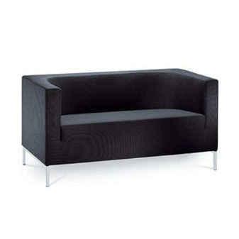 現代風ソファー - KUBIK/2 - LD Seating s.r.o. - 黒色 / 2人用