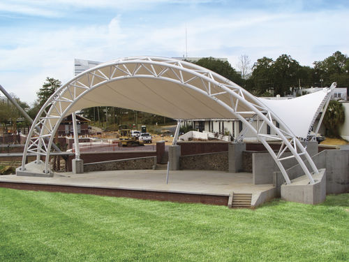 PTFE建築用膜材 - MERIDIAN AMPHITHEATER AT CASCADES PARK - FabriTec Structures - 張力構造用 / 公共スペース用 / ルーフ用