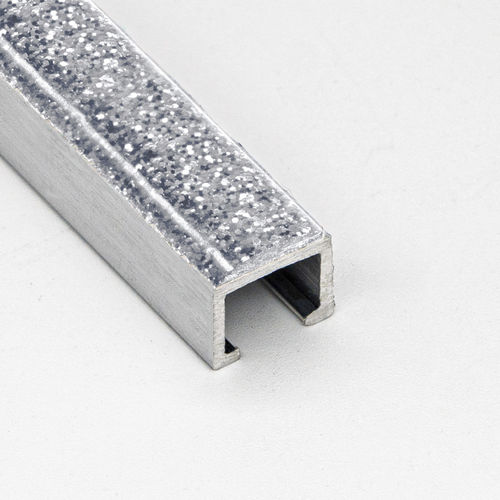 樹脂製エッジトリム - GLITTER 8X10 - ALUMACER® - アルミニウム製 / タイル用 / U字型
