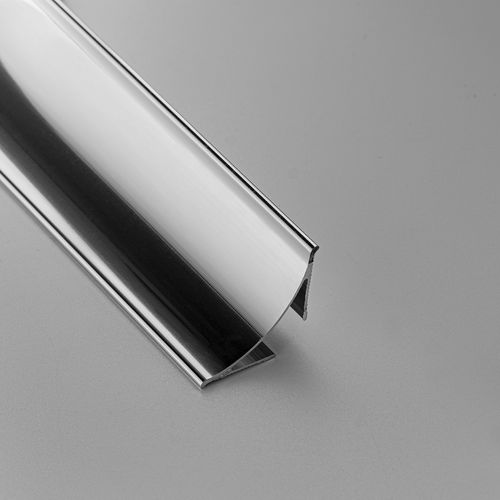 金属製エッジトリム - 28X28 - ALUMACER® - 内角 / 丸み付き / 白色