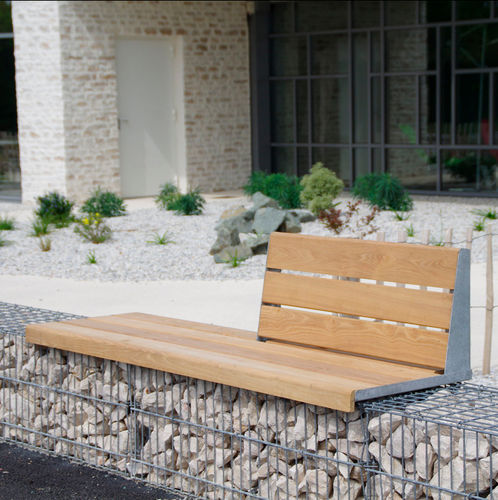 屋外設備用蛇籠 - MOBILIER EVOL 1/2 DOSSIER - ID GABION - L'AGENCE URBAINE