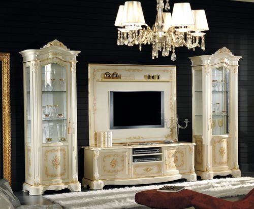 クラシックテレビ用壁面ユニット - ART.9929 - Tarocco Vaccari Group srl - 漆木材