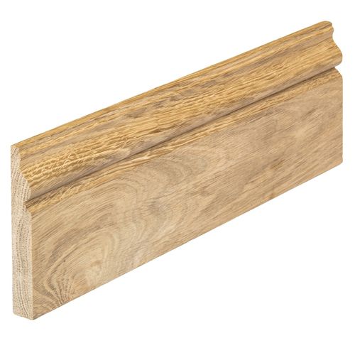 オーク材すそ板 - SKIRTING BOARD - QC FLOORS - ニス塗り済み
