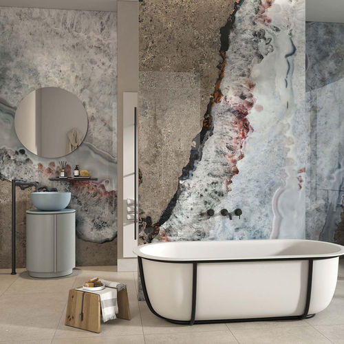 コーティング装飾パネル - AGATA MIX - Tecnografica Italian Wallcoverings - 壁取り付け式 / 屋内用 / 照明用