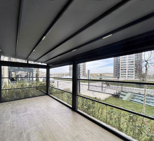 アルミニウム窓 - EASY-CLEAN - BKS balcony glazing systems - サッシ / 2層ガラス / 戸が2枚