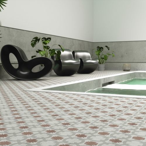 セメントエンカウスティークセメントタイル - TORRASTONE® - Mosaics Torra | Cement Tiles - 滑らかな仕上げ / 屋内用 / バスルーム用