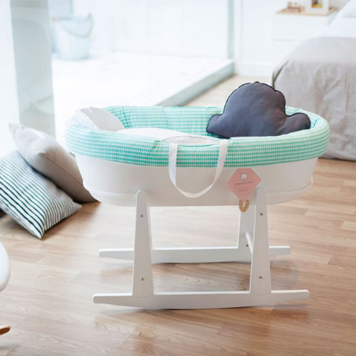 ロッカーベビーベッド - MOSES - BASSINET NIDO PEPPERMINT - Bresole - 木製 / 男女兼用