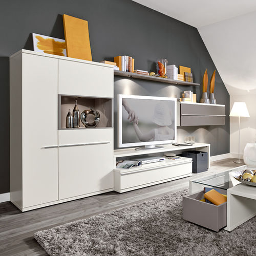 現代風テレビ用壁面ユニット - KITO - Loddenkemper GmbH & Co. KG - 漆木材