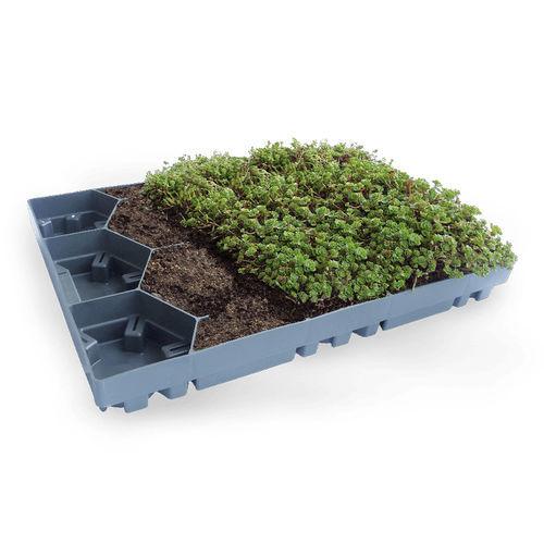 拡張緑化屋根 - ECOSEDUM - PURUS PLASTICS - 勾配屋根 / テラス屋根用