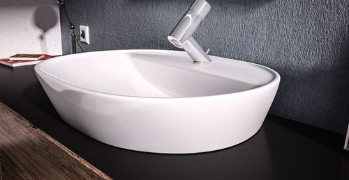 カウンタートップ型洗面器 - ELEGANCE: 4360 - Lapino Ceramic - セラミック製 / 楕円形 / 現代風