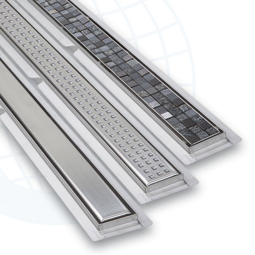 ステンレス製リニアシャワー排水 - EURODRAIN 1701-2-3S - Euroshrink