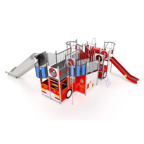 プレイグランド用プレイストラクチャー - 3112S - Astrus Playgrounds - HDPE / 金属製 / モジュラー