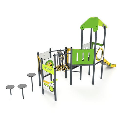 プレイグランド用プレイストラクチャー - 11081 - Astrus Playgrounds - 金属製 / HDPE / モジュラー
