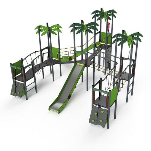 プレイグランド用プレイストラクチャー - 11128 - Astrus Playgrounds - 金属製 / HDPE / モジュラー