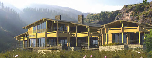 プレハブ建物 - MOUNTAIN RESORT, ALMATY - Lumi Polar - 木製接着合板 / 木造フレーム / 家庭用
