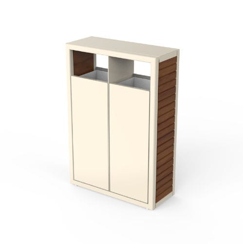 粉体塗装スチール製ゴミ箱 - JAIPUR II - Bluestream - イロコ製 / 屋外用 / 屋内用
