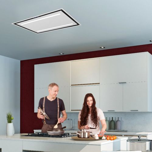 天井取付け式レンジフード - LA-90-CELUX - Luxair Cooker Hoods Kitchen Extractors - 埋込照明付き