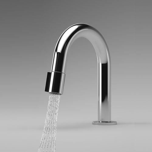 洗面器用混合水栓 - Design Line - Swiss Eco Line - カウンタートップ / クロムメッキ金属 / 屋内用