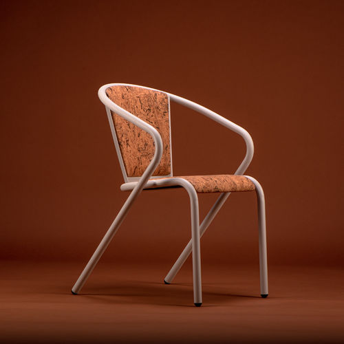 現代風チェア - BICAchair XL - BICA chair - 屋内用 / コルク製 / スチール脚