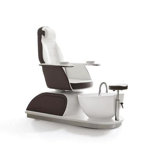 合成皮革スパ用ペディキュアチェア - SAINT BARTH - VISMARA Beauty&Spa Design - ヘッドレスト付き / フットレスト付き / 肘掛け付き