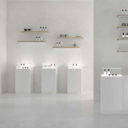 現代風展示ケース - LIGHT - VISMARA Beauty&Spa Design - ガラス製 / メラミン / 照光式