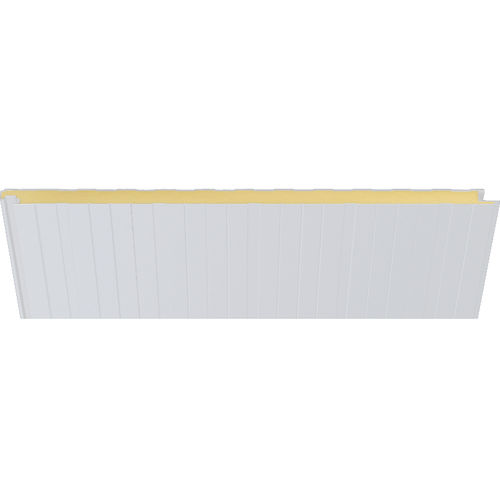 外壁用サンドイッチパネル - 1000 BLANCO OSTRA - HIANSA PANEL S.A - 屋根用 / 壁用 / スチール