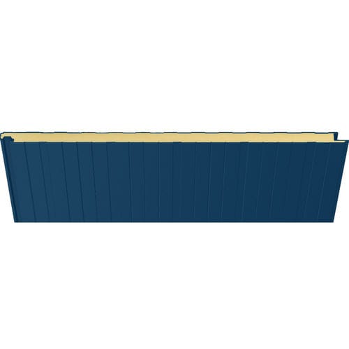 外壁用サンドイッチパネル - 4009 AZUL BARACALDO - HIANSA PANEL S.A - 屋根用 / 壁用 / スチール