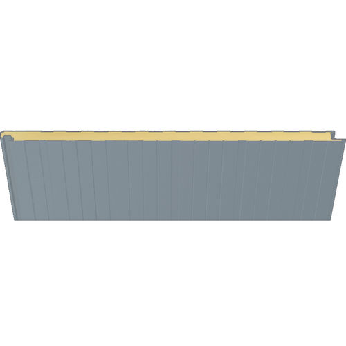 外壁用サンドイッチパネル - 9007 HIANSA METALLIC - HIANSA PANEL S.A - 屋根用 / 壁用 / スチール