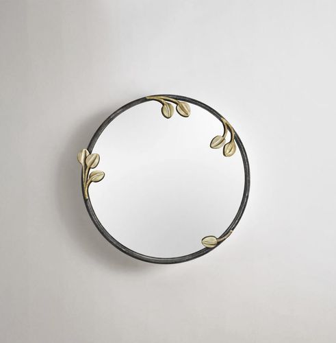 壁かけ式鏡 - VEGETAL - Mobilier De Style - 現代風 / 円形 / 青銅