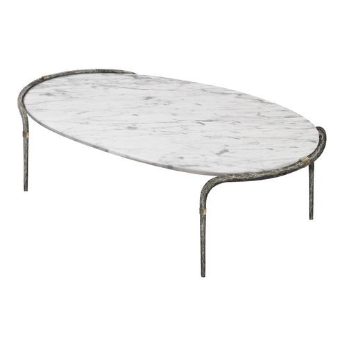 現代風テーブル - ETHNIC - Mobilier De Style - アルミニウム / 真ちゅう製 / 大理石