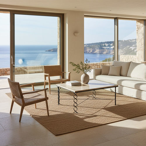 現代風ローテーブル - INFINI - Mobilier De Style - 真ちゅう製 / 錬鉄製 / 大理石