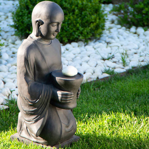 石製彫刻 - Buddhas - Herstera Garden S.L. - 庭用 / 床置き / 黒色