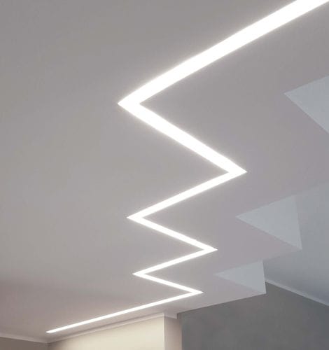 組み込み式照明プロファイル - BARRA - Hi Project srl - Brillamenti - 壁取り付け式 / 天井格納式 / LED