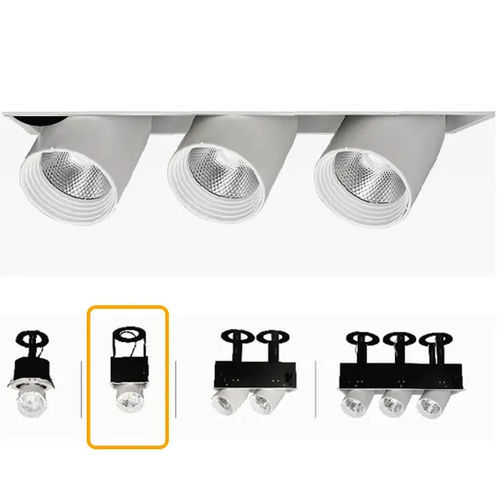 LEDレール式可動照明 - TLE series - ULTIMATELED - 円筒形 / 金属製 / 食品産業用
