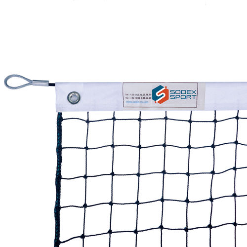 HDPEテニスネット - S25820 - SODEX SPORT - 黒色 / 2 mm / 競技用
