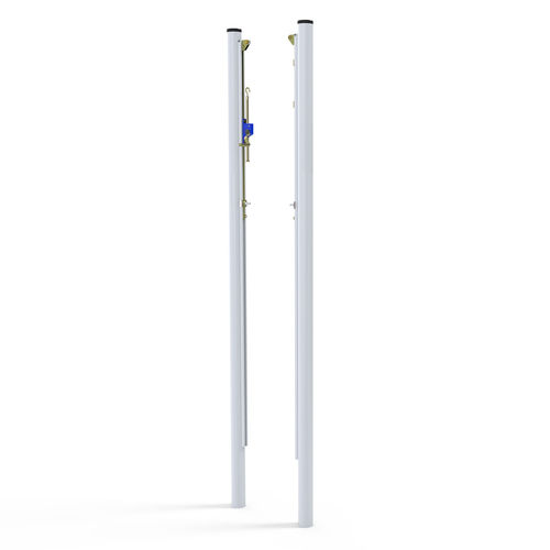 固定式バレーボール用支柱 - S30161 - SODEX SPORT - 電気めっき亜鉛鋼板 / 白色 / 粉体塗装