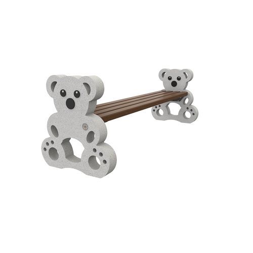 金属製公共ベンチ - TEDDY BEAR 454 - Encho Enchev - ETE - HPL / コンクリート製 / 木材