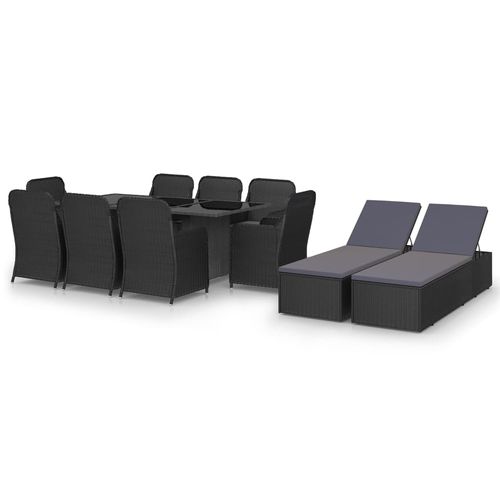現代風テーブルチェアセット - vidaXL 11-tlg : 3059480 - desayo - 庭用 / 中庭用 / 布製