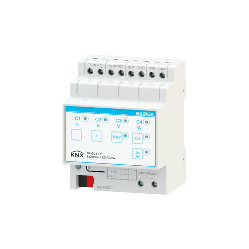 DINレールライト調光器 - EK-GC1-TP - ekinex® - KNX