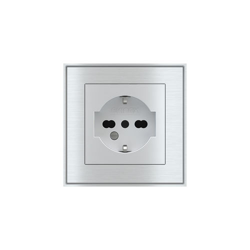 電流コンセント - EK-PWS-IT - ekinex® - 壁取り付け式 / 金属製 / 現代風