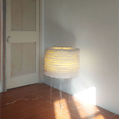 フロアランプ - MILLEFEUILLES - JeanLuc Mare luminaires - 金属製 / 紙製 / 現代風