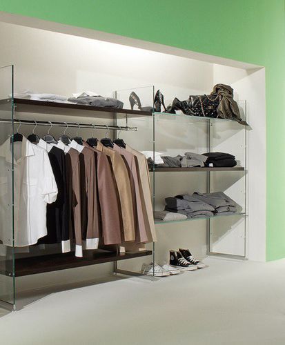 洋服用展示用ラック - COMP/11 - Castellani.it srl - 靴用 / ガラス製 / 業務用