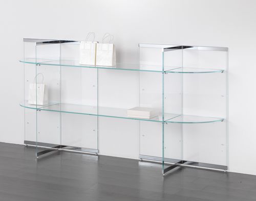 壁取り付け式展示用ラック - COMP/29 - Castellani.it srl - ガラス製 / 業務用